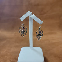 Vera Wolf Sterling Silver Earrings Octopus with Amethyst