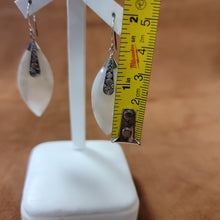 Vera Wolf Sterling Silver Earrings White Shell