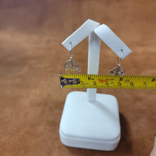 Vera Wolf Sterling Silver Earrings Tree of Life Red gemstone