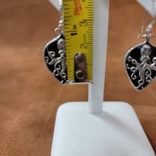 Vera Wolf Sterling Silver Earrings Octopus Dark Abalone