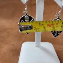 Vera Wolf Sterling Silver Earrings Octopus Dark Abalone