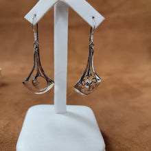 Vera Wolf Sterling Silver Earrings Sun and Moon