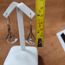 Vera Wolf Sterling Silver Earrings Sun and Moon