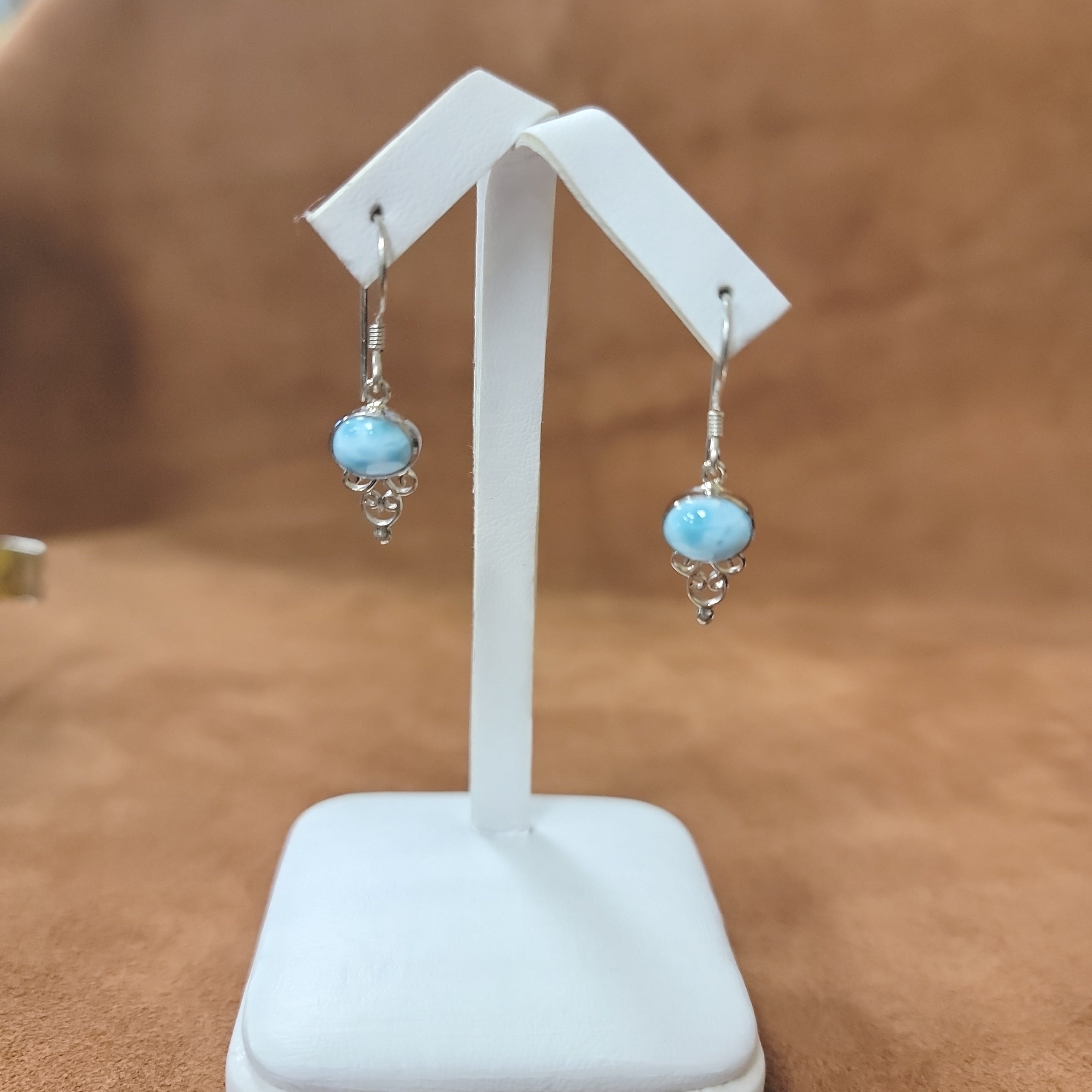 Vera Wolf Sterling Silver Earrings with Calcite