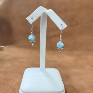 Vera Wolf Sterling Silver Earrings with Calcite