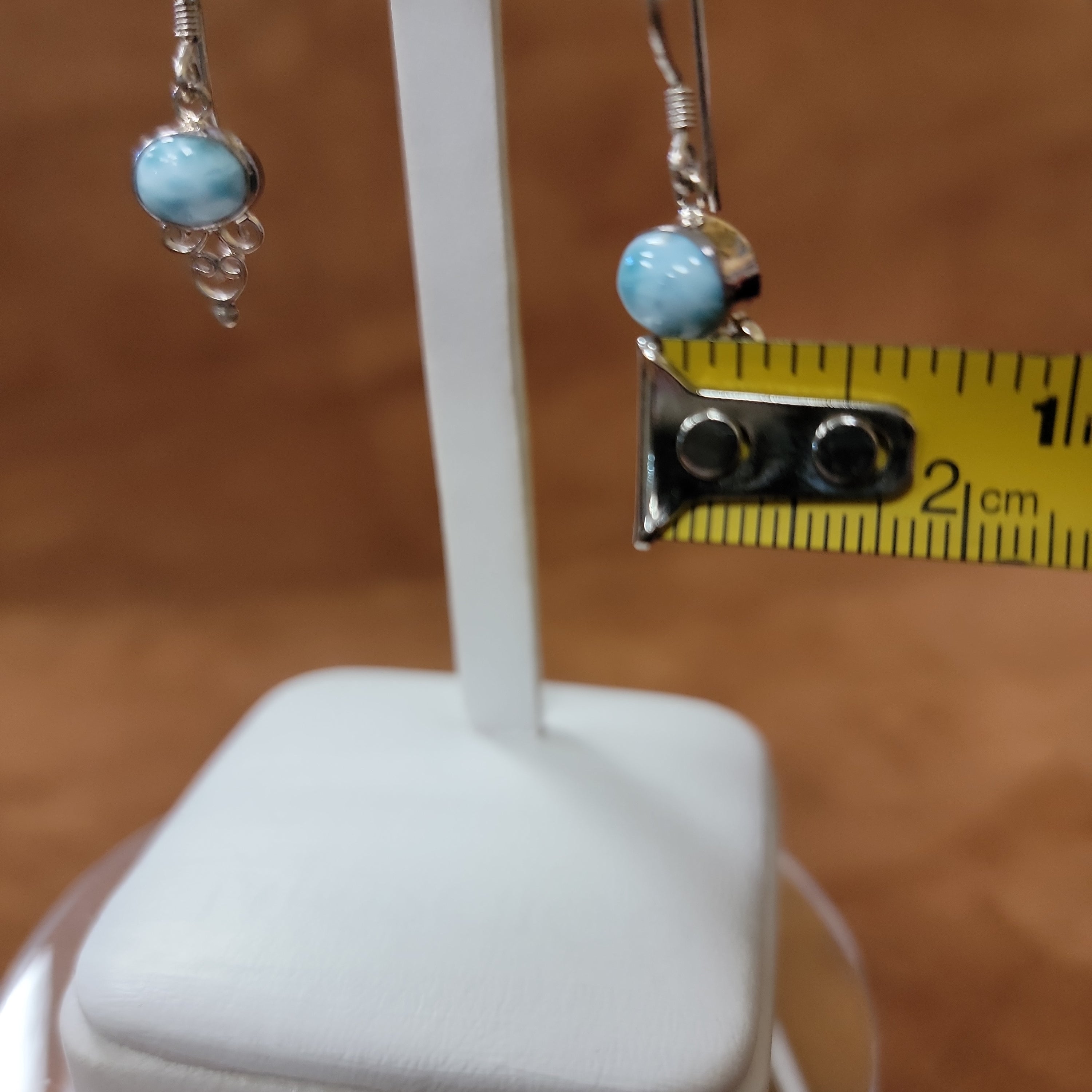 Vera Wolf Sterling Silver Earrings with Calcite