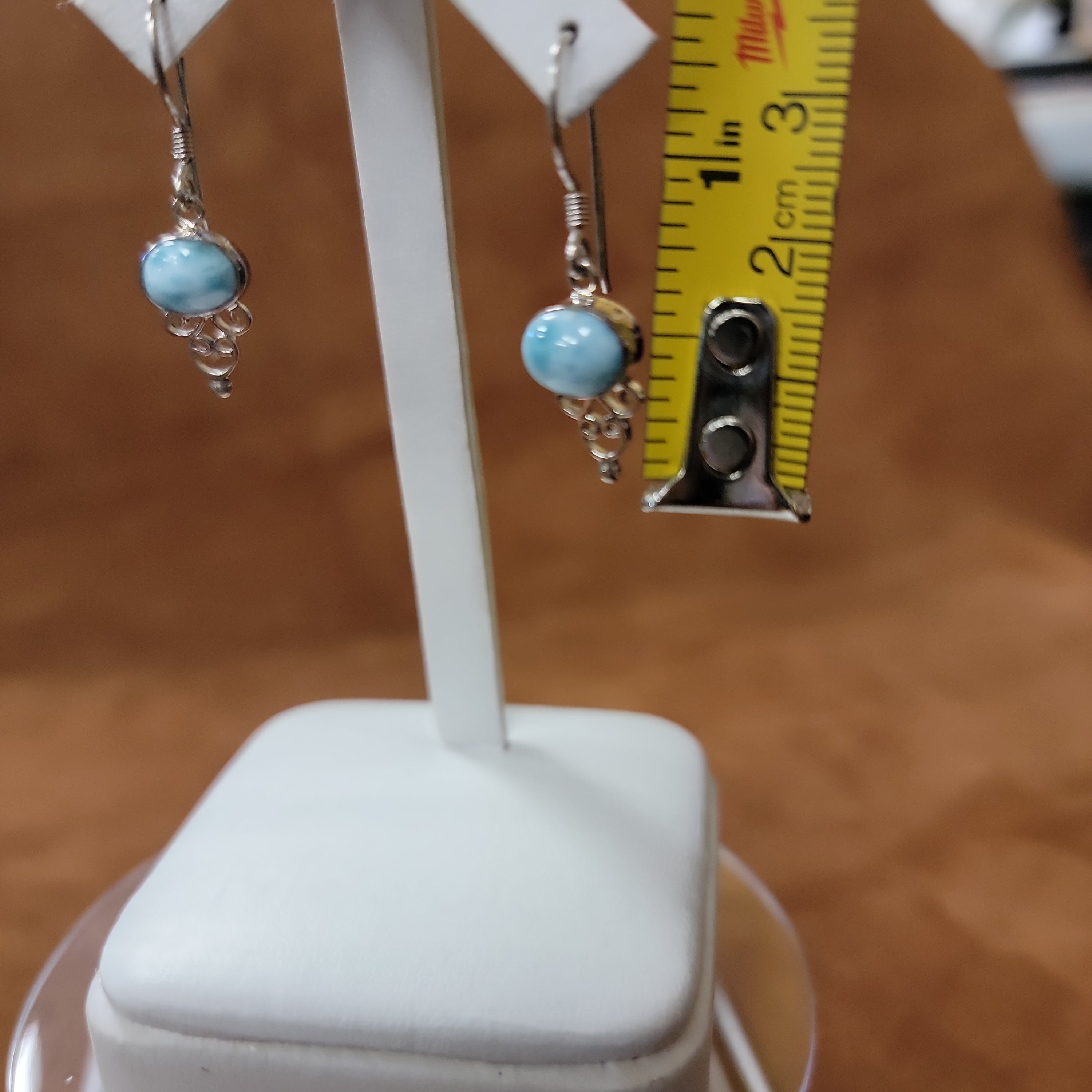 Vera Wolf Sterling Silver Earrings with Calcite