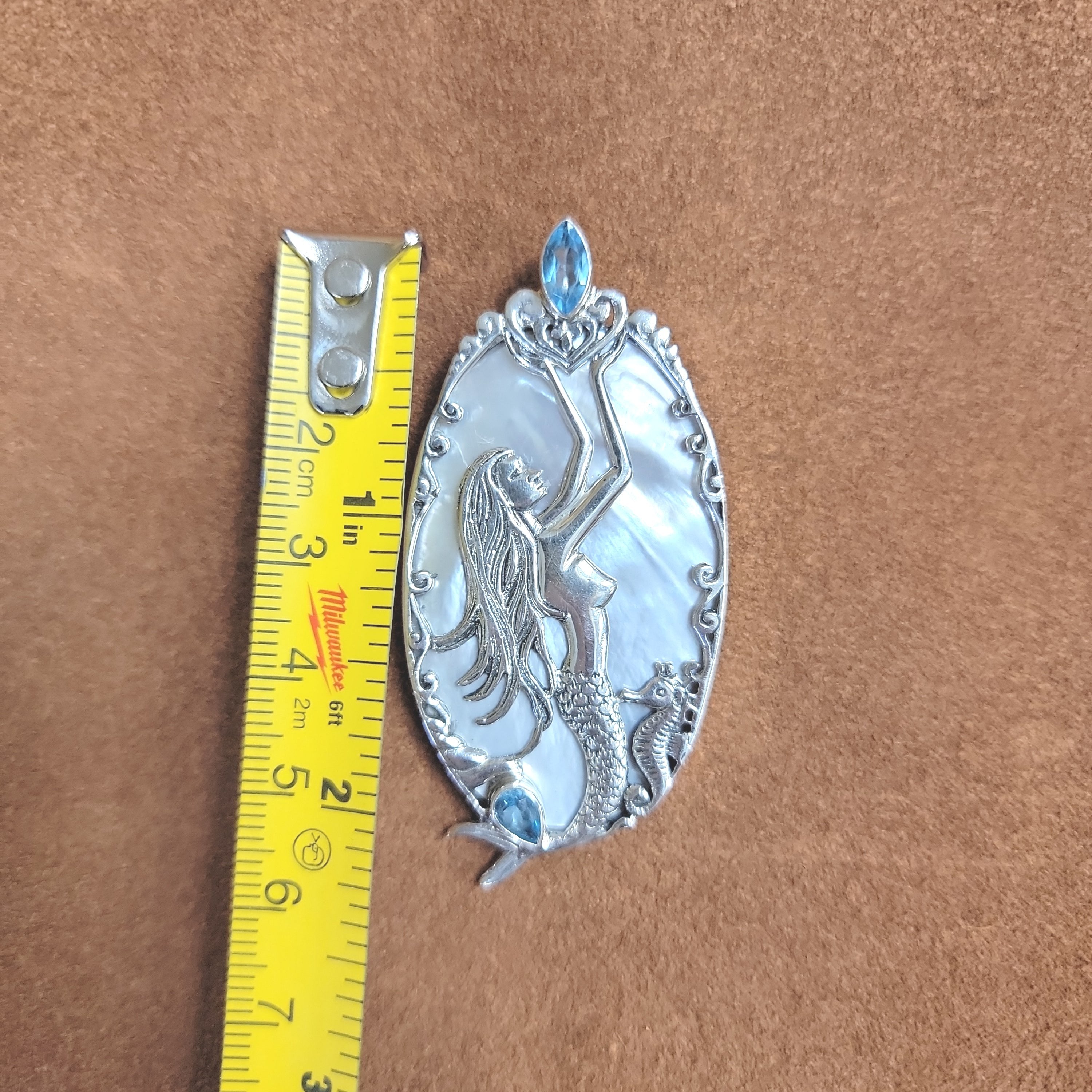 Vera Wolf Sterling Silver Pendent Mermaid