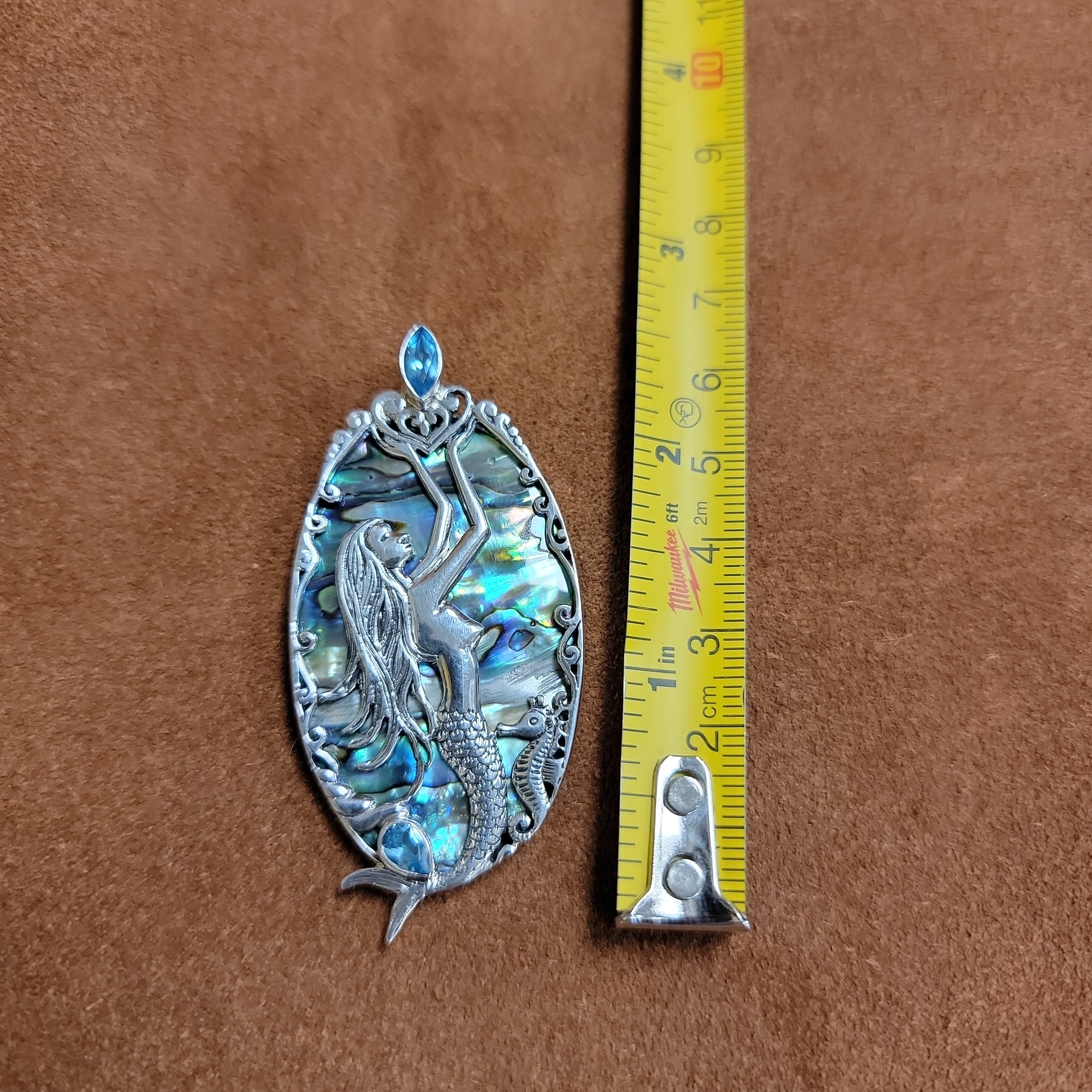 Vera Wolf Sterling Silver Pendent Mermaid