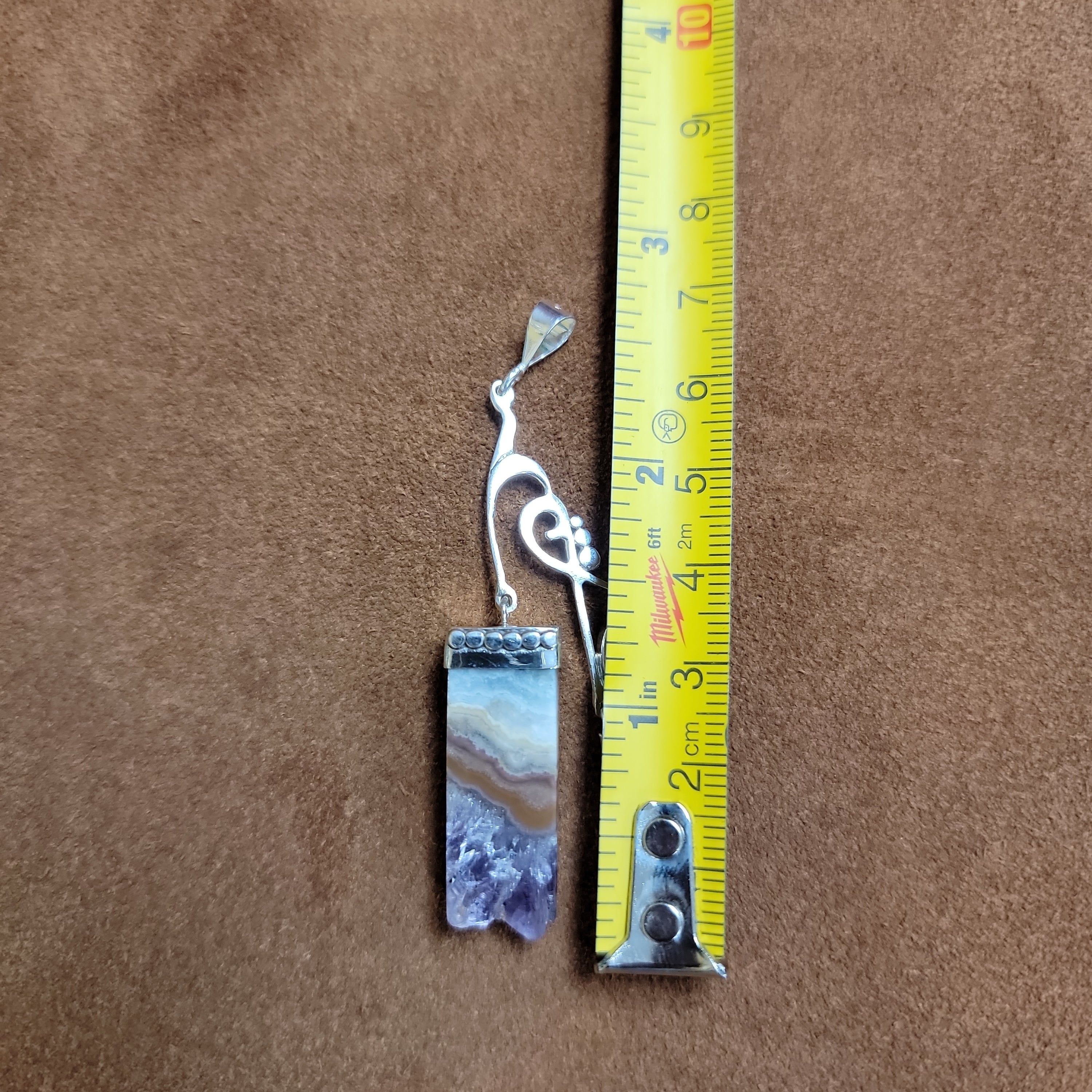 Vera Wolf Sterling Silver Pendent Amethyst