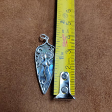 Vera Wolf Sterling Silver Pendent Abalone, Mermaid