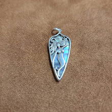 Vera Wolf Sterling Silver Pendent Abalone, Mermaid