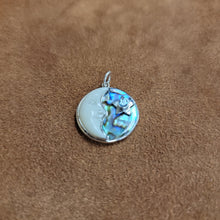 Vera Wolf Sterling Silver Pendent Abalone, Moon