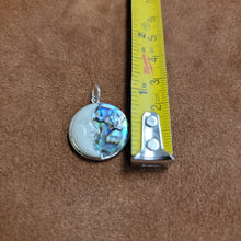 Vera Wolf Sterling Silver Pendent Abalone, Moon