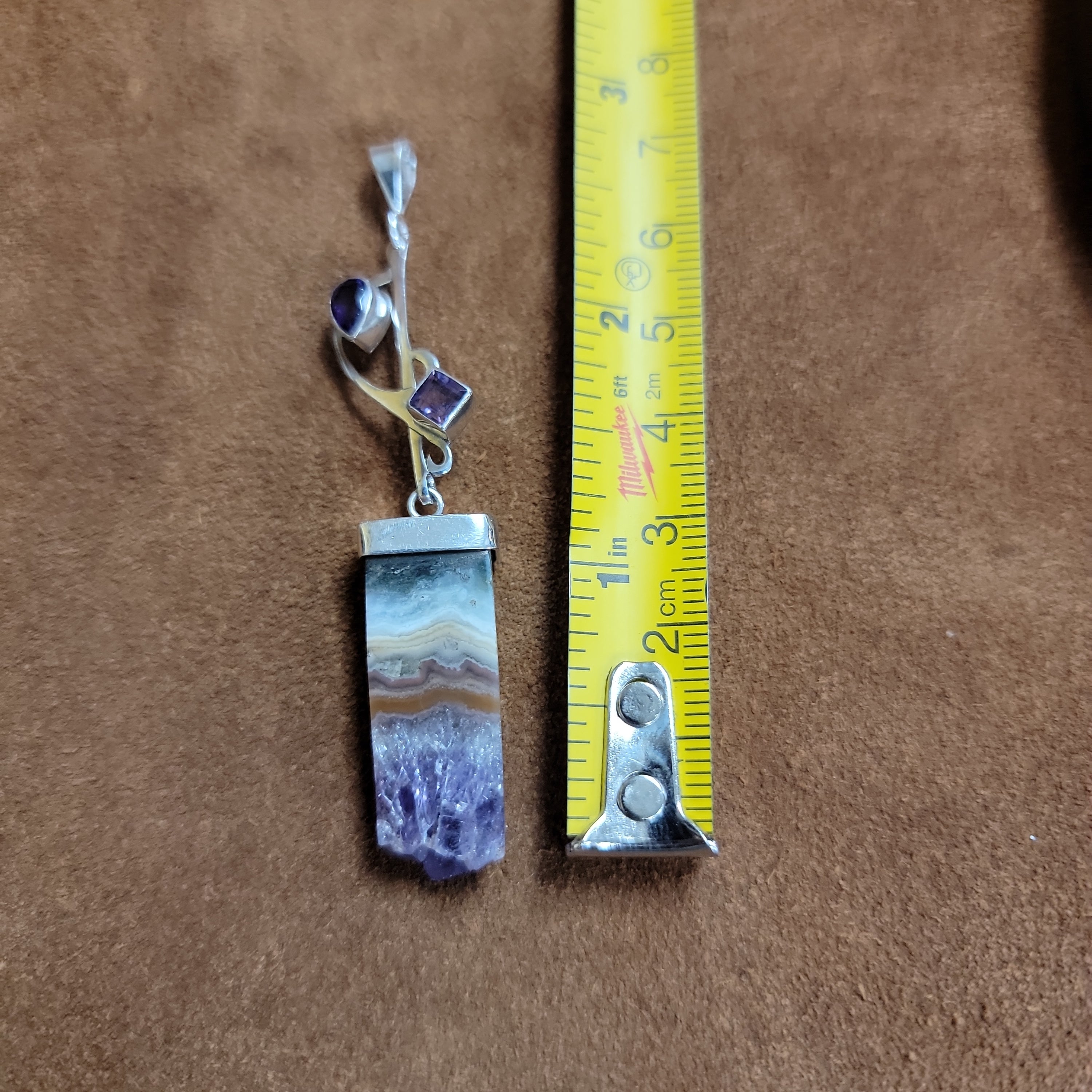 Vera Wolf Sterling Silver Pendent Amethyst