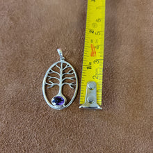 Vera Wolf Sterling Silver Pendent Tree with Amethyst