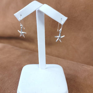 Vera Wolf Sterling Silver Earrings Starfish