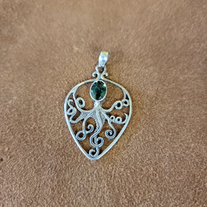 Vera Wolf Sterling Silver Pendent Octopus