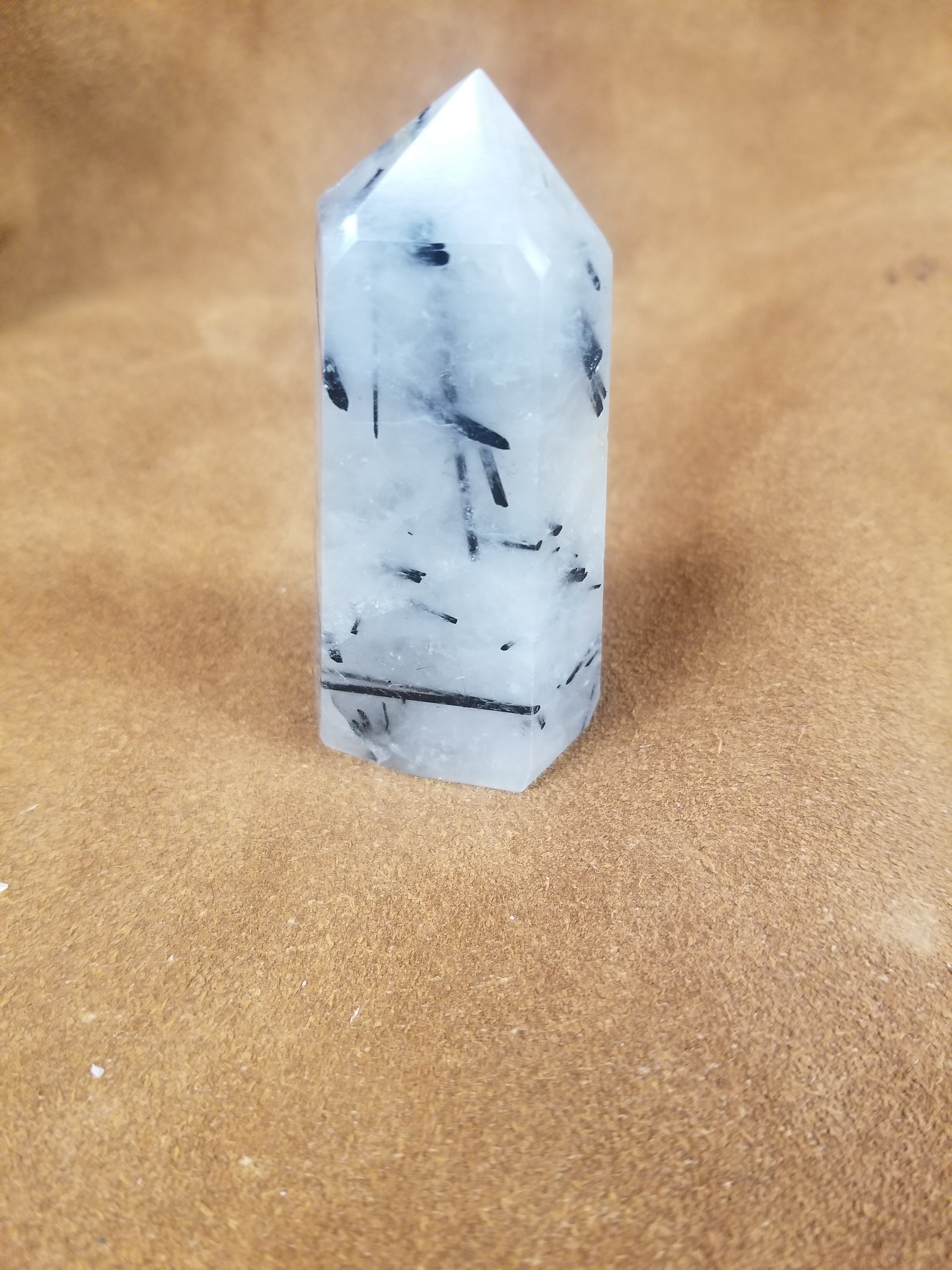 Tourmaline Quartz Polished Point Crystal Towers