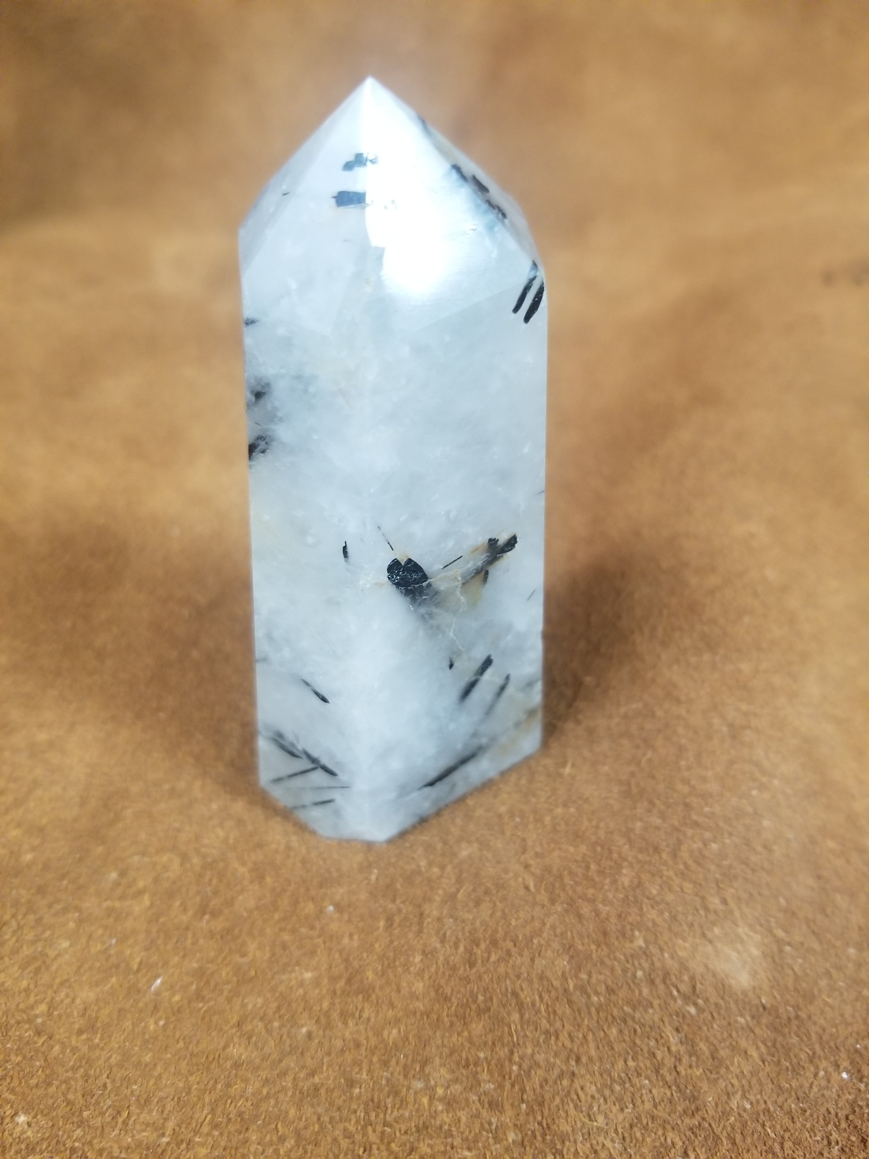 Tourmaline Quartz Polished Point Crystal Towers