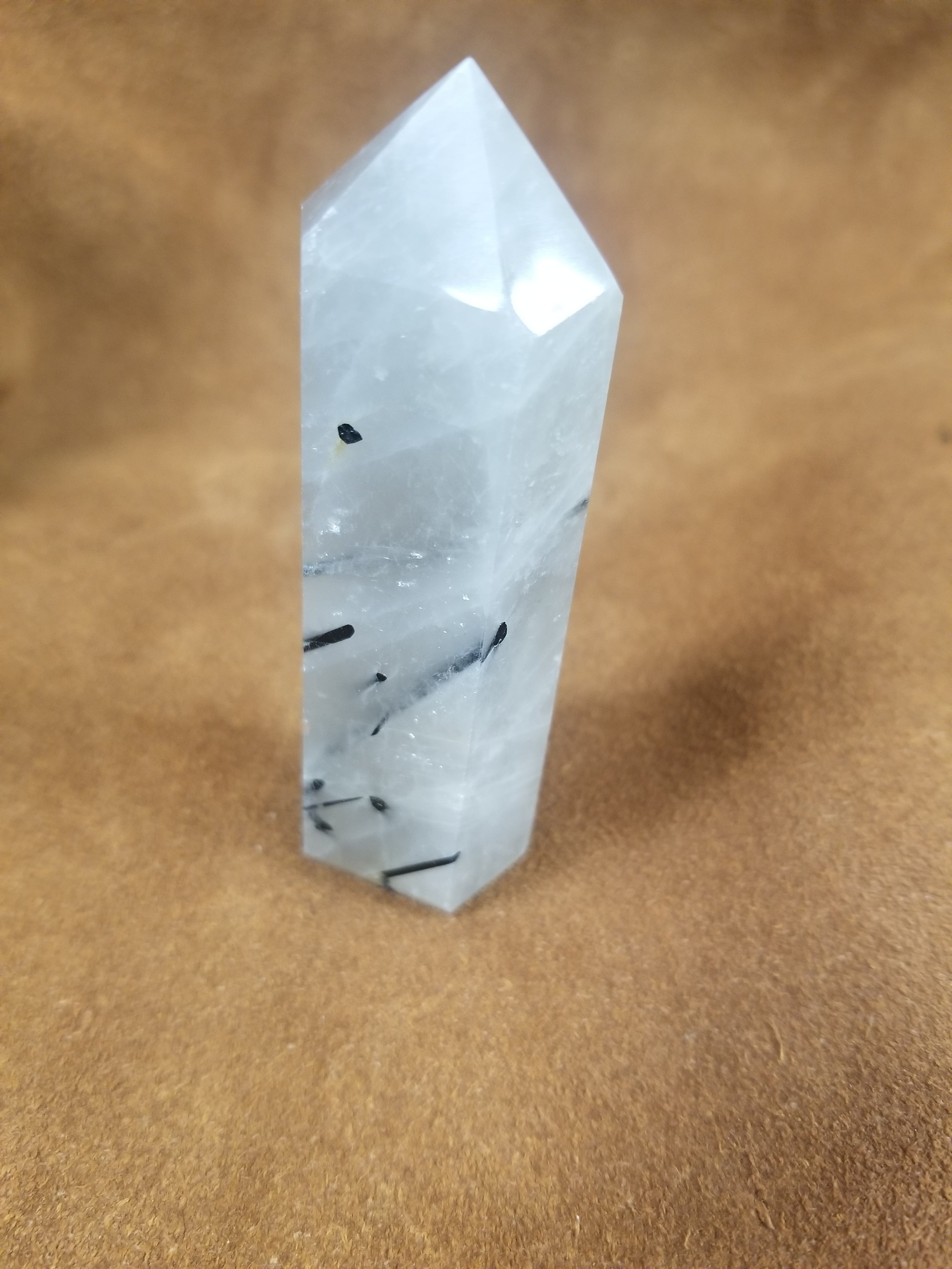 Tourmaline Quartz Polished Point Crystal Towers