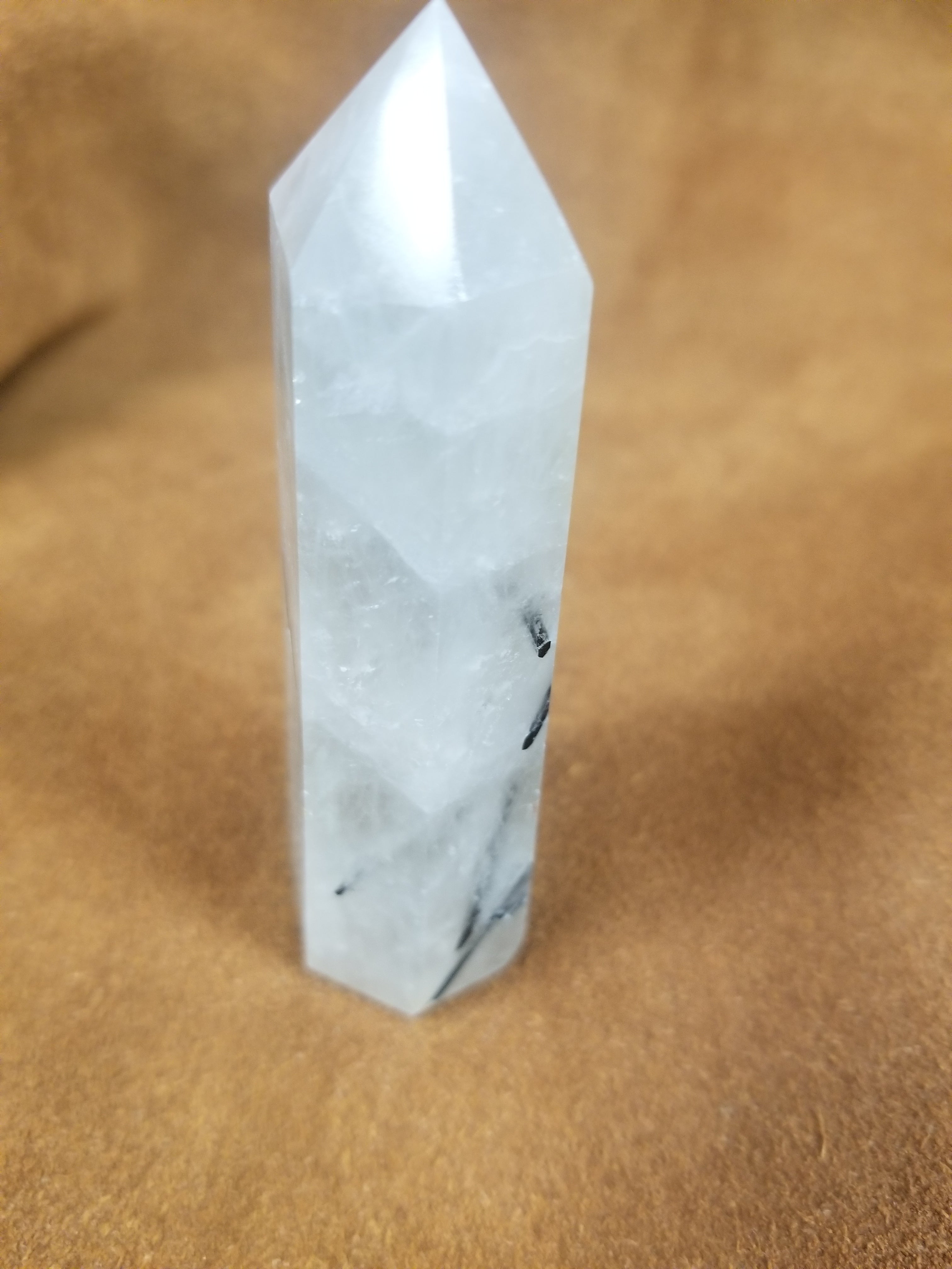 Tourmaline Quartz Polished Point Crystal Towers
