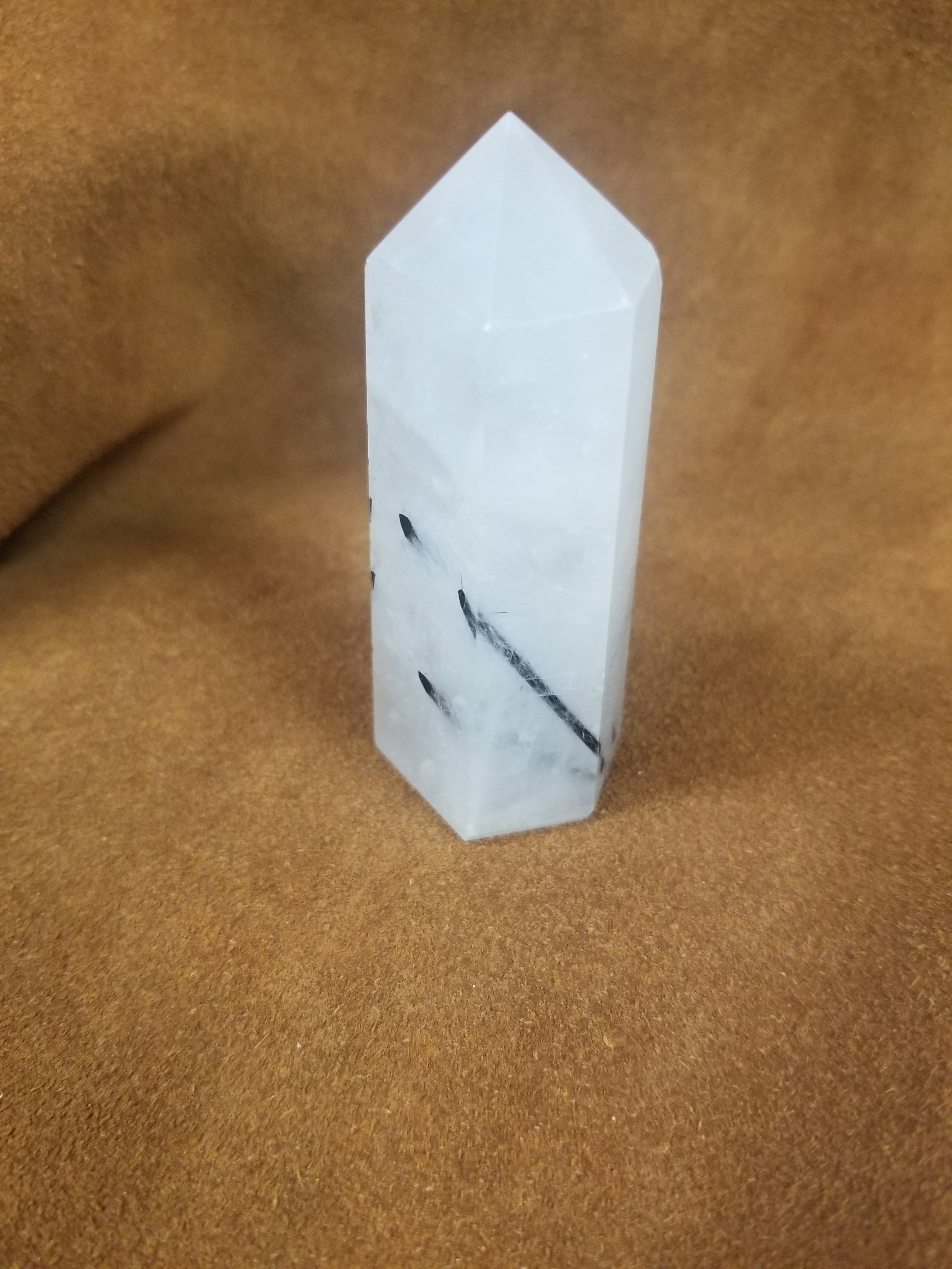 Tourmaline Quartz Polished Point Crystal Towers