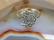 Moon and Star ring 9