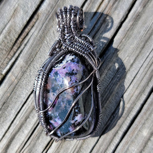 Charoite Pendent Handwrapped by CS