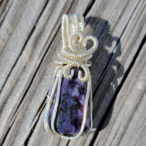 Charoite Pendent Handwrapped by CS