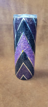 Glitter V shaped Pirple 20 oz Slim Tumbler