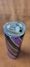 Glitter V shaped Pirple 20 oz Slim Tumbler