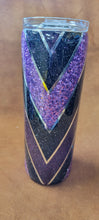 Glitter V shaped Pirple 20 oz Slim Tumbler