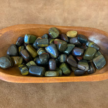 Tiger iron tumbled stone