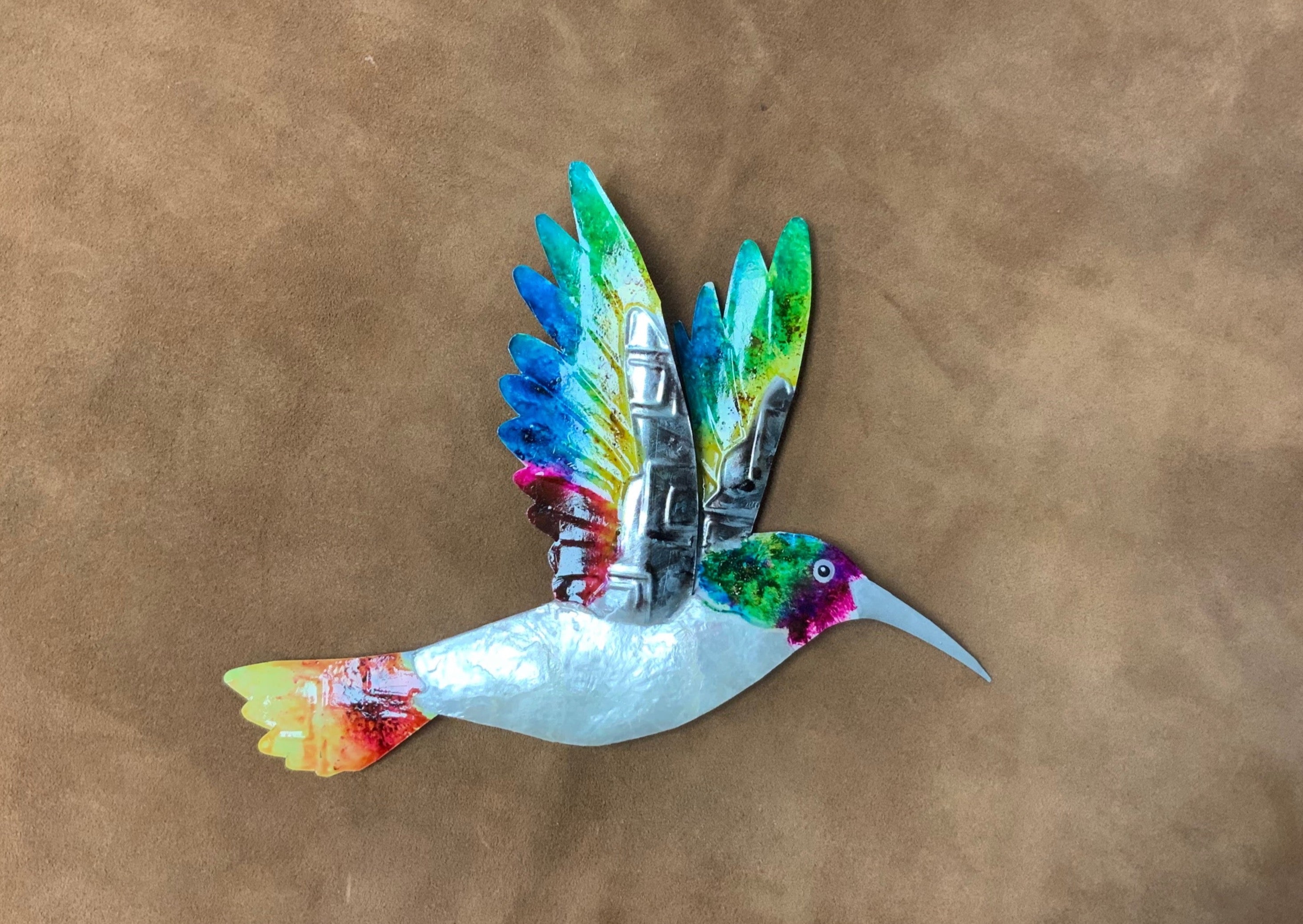 White Elegance Capiz Hummingbird