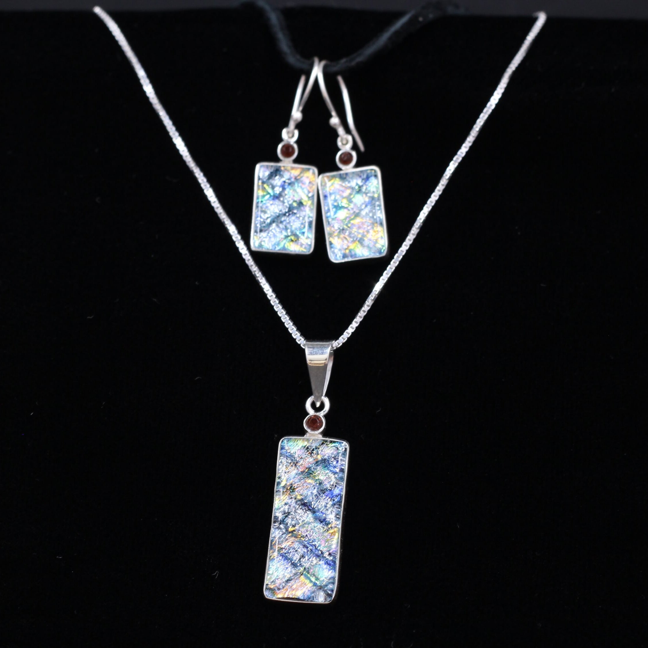 Dream Glass Rectangle Jewelry Set