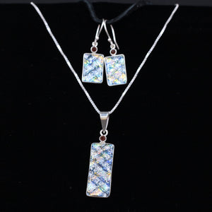 Dream Glass Rectangle Jewelry Set