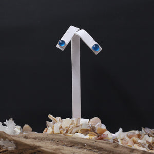 Multicolor Unique Sea Glass Earrings