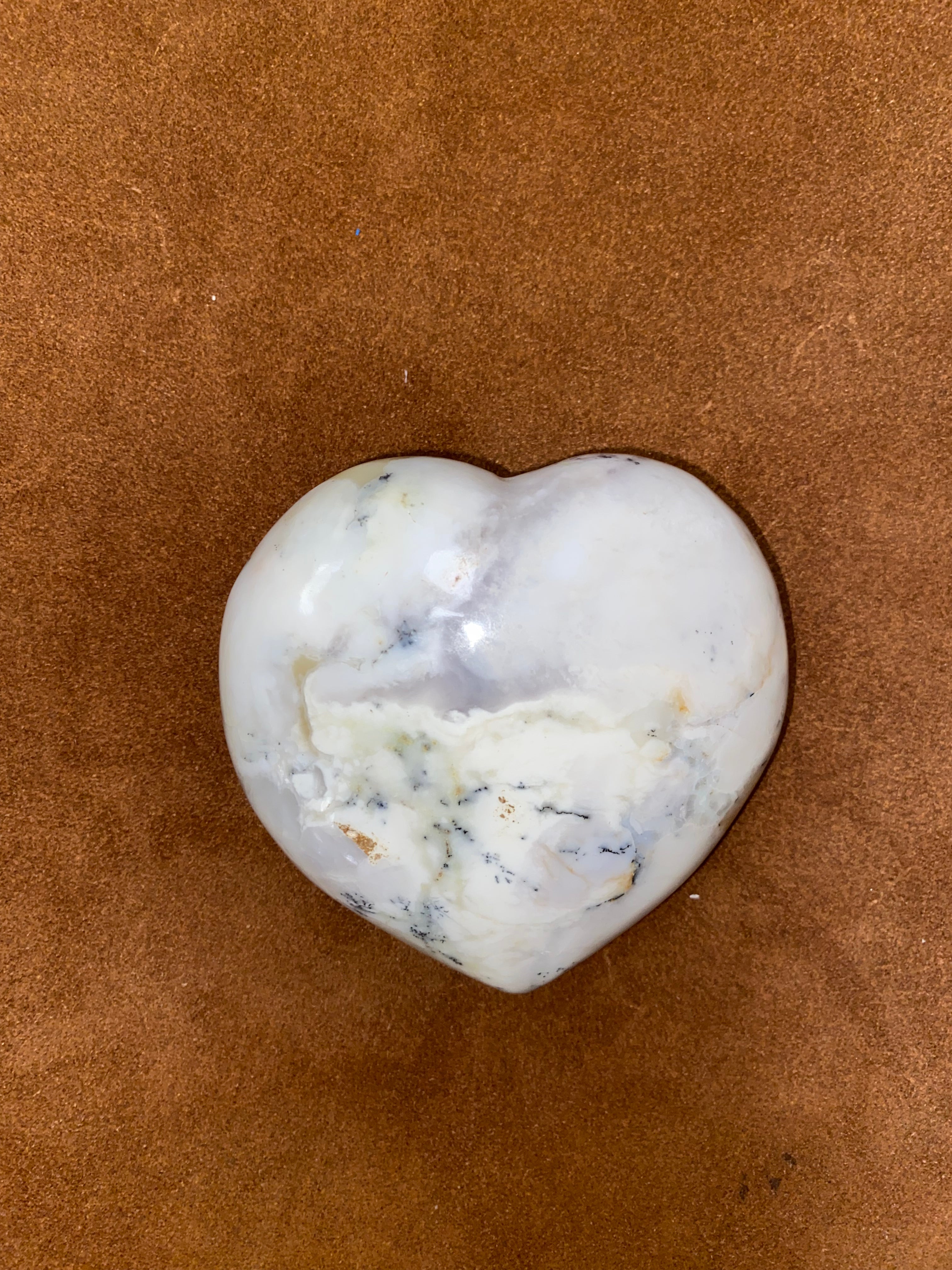 Large Dendritic Agate Heart
