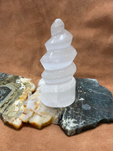Spiral Selenite Crystal Towers Ideal For Healing