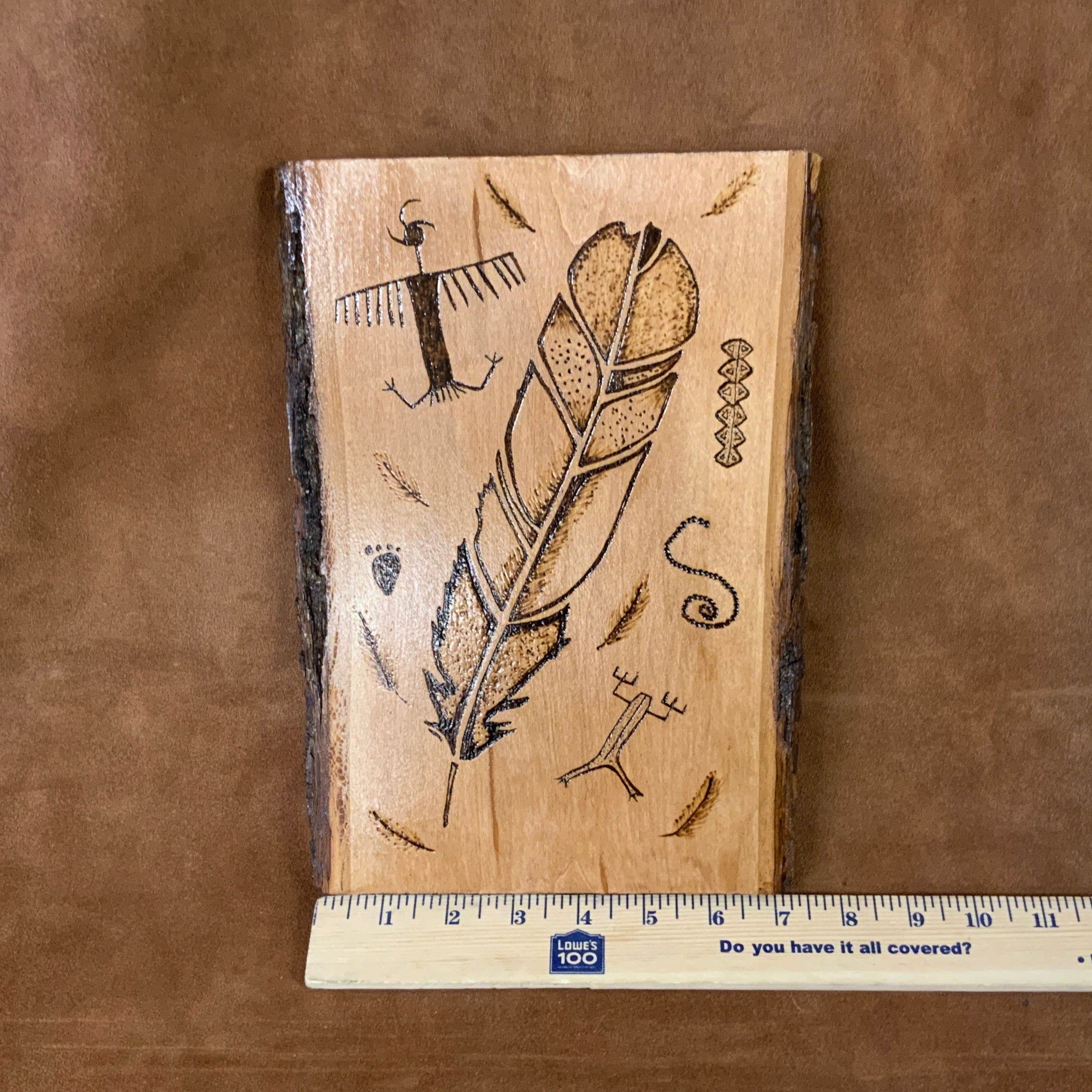 Native American Wood Decor Handmade