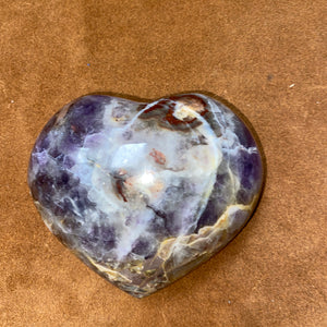 Large Puffy Amethyst Heart w/ Druzzy