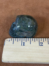 Moss Agate Gemstone Skull