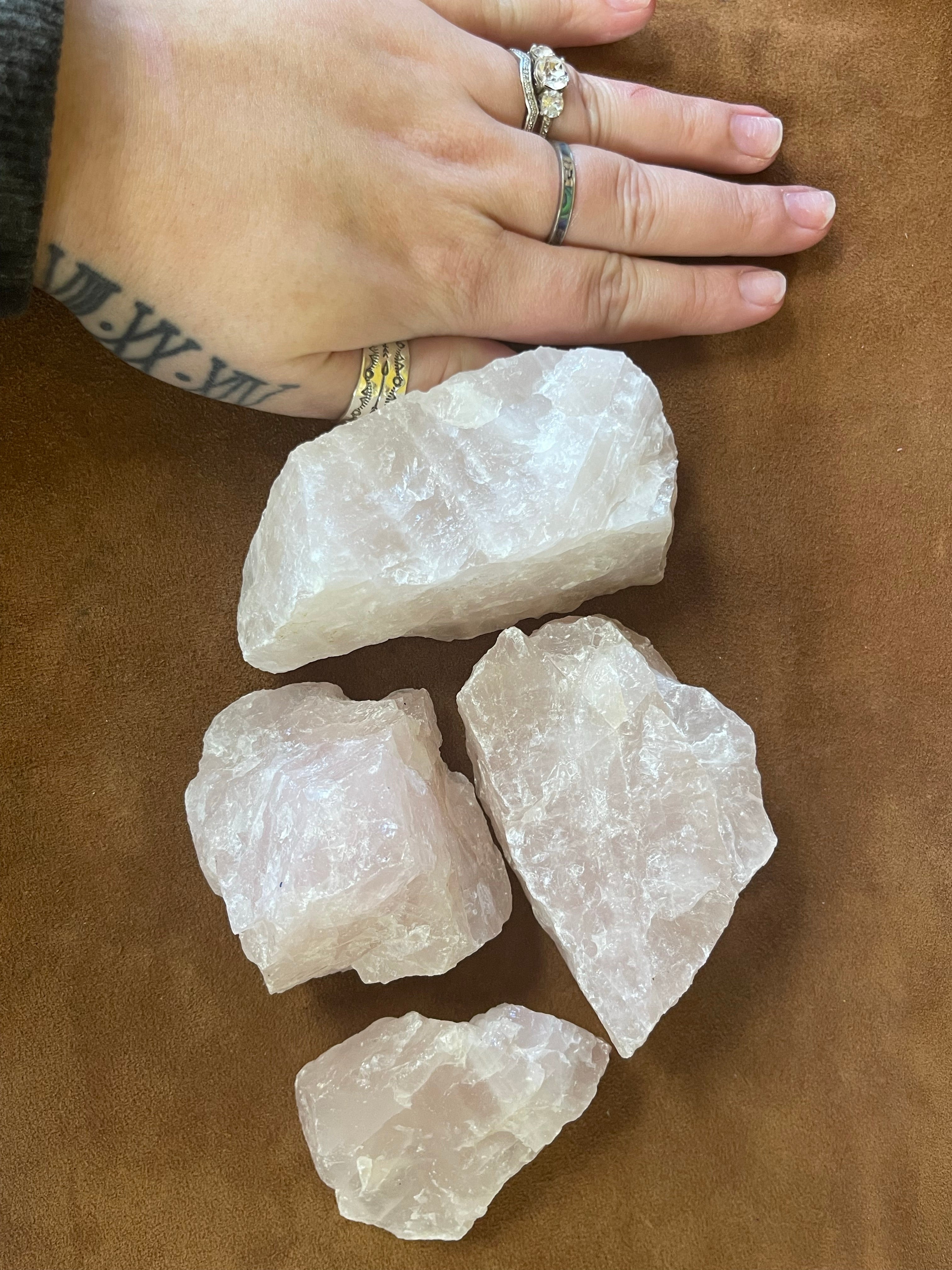 Raw Rose Quartz Chunk