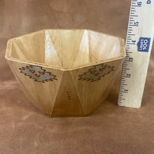 Native American Handmade Wood Burned Bowl