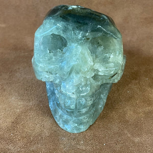 Prehnite skull