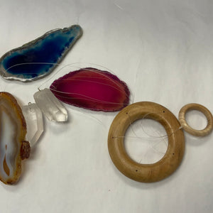 Sliced Agate and Crystal Chime