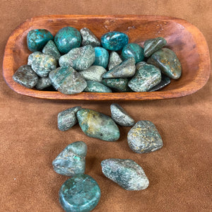 Chrysocolla tumbled stones