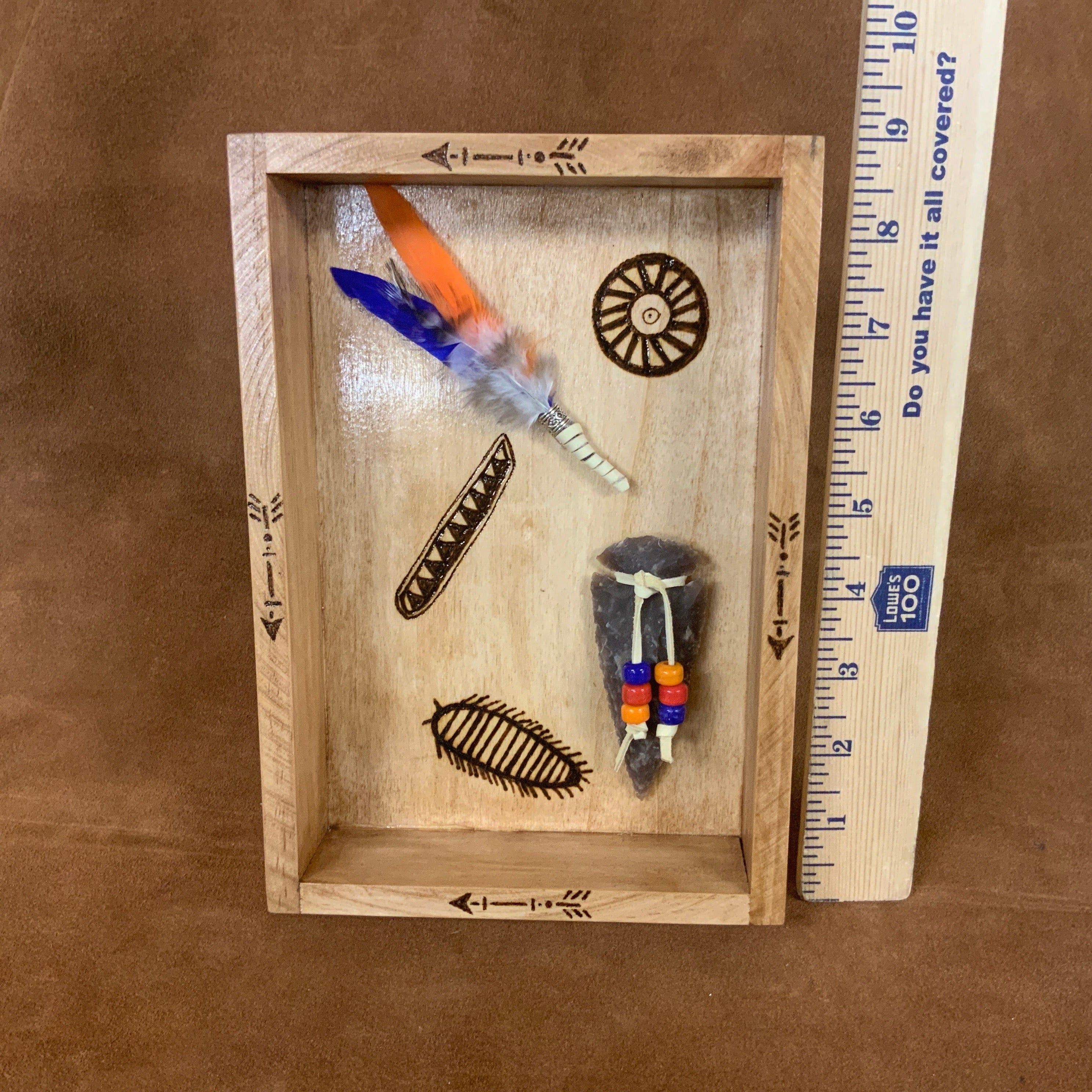 Native American Wood Decor Handmade