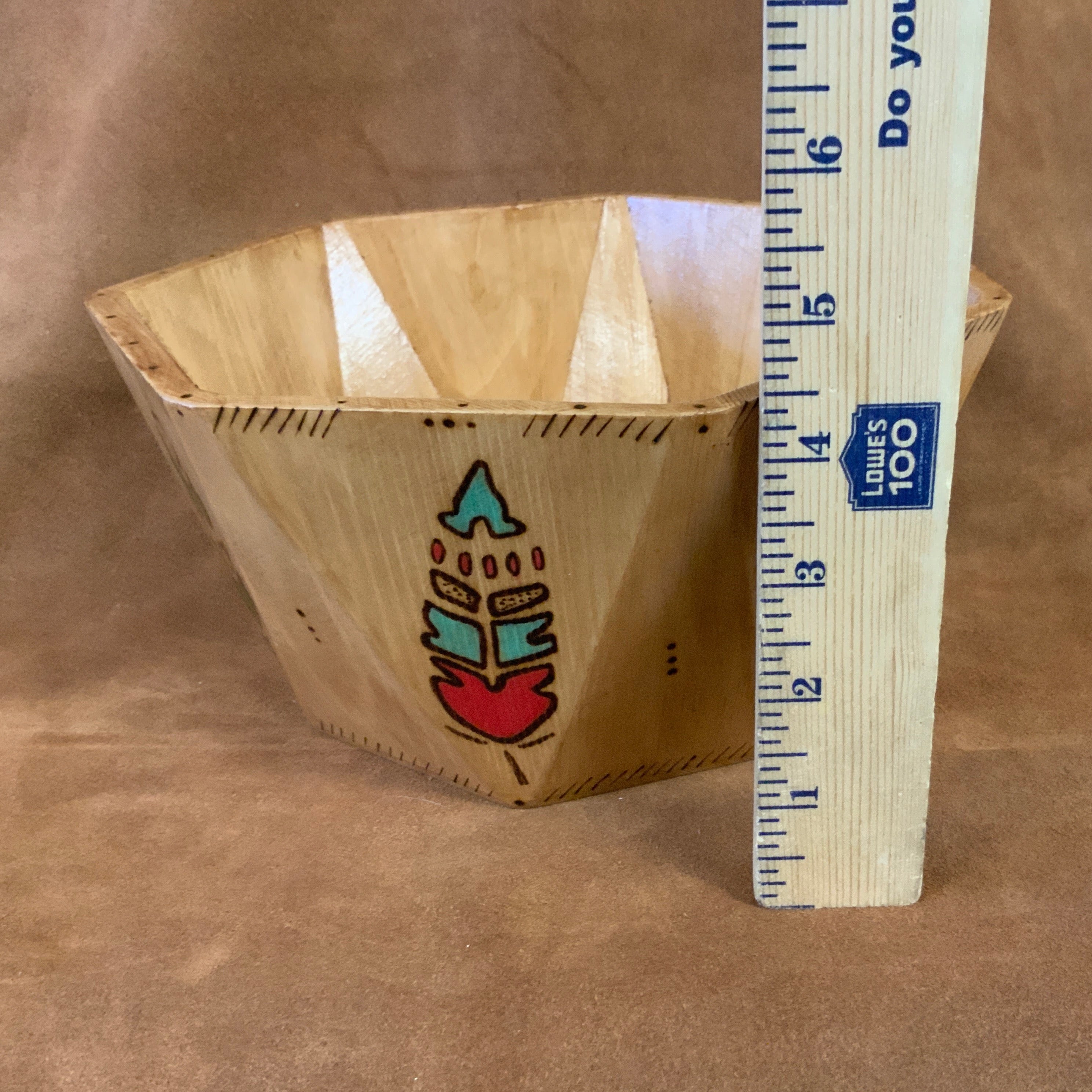 Native American Wood Bowl Handmade